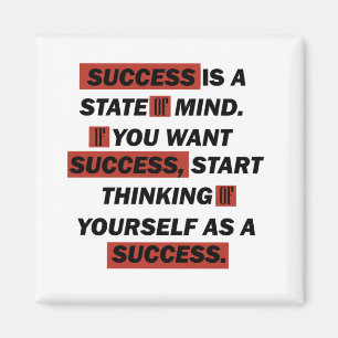 inspirational quote about success in life magnet