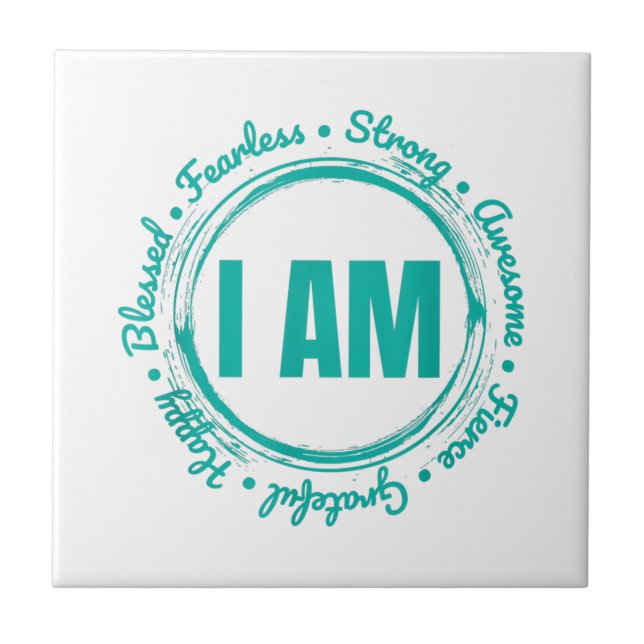 Inspirational Quote Apparel When Kindness Matters  Ceramic Tile (Front)