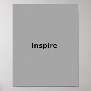 Inspirational quote art poster