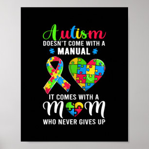 Inspirational Quote Autism Mom Autism Awareness Poster