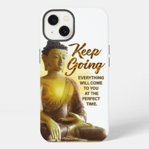Inspirational Quote Buddha Keep Going iPhone 13 Case