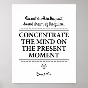 Inspirational quote by Buddha Poster