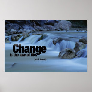 Inspirational Quote by John F. Kennedy Poster