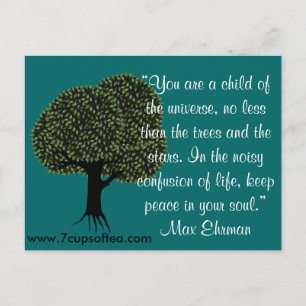 Inspirational Quote Card 7 Cups Of Tea (#1)