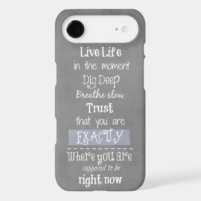 Inspirational Quote Case-Mate iPhone Case (Back)