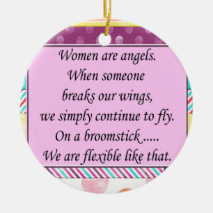 Inspirational Quote,Christmas Ornament Women Angel