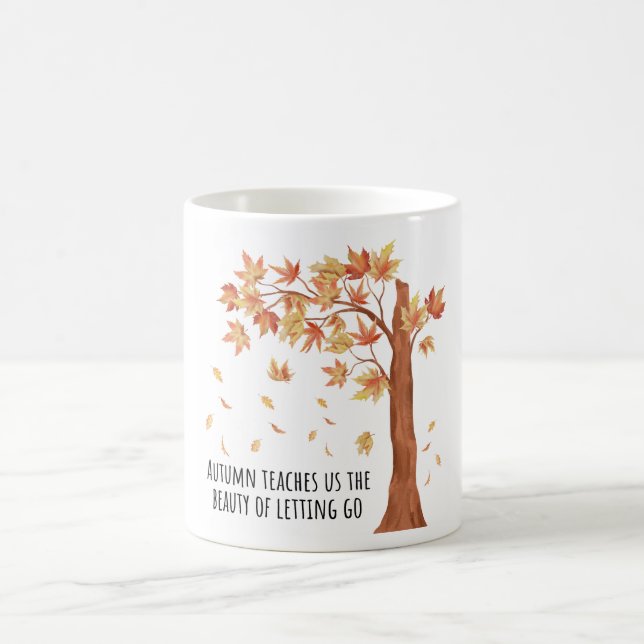 Inspirational Quote Coffee Mug - Watercolor Design (Center)