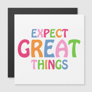 Inspirational Quote Colourful Cute Magnetic Card