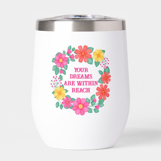 Inspirational Quote Create Your Own Floral (Front)