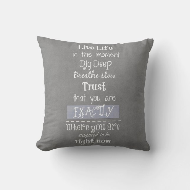Inspirational Quote Cushion (Front)