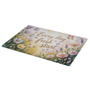 inspirational Quote Cutting Board