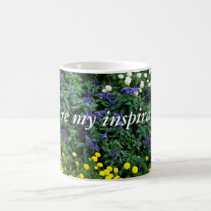 Inspirational Quote Flowers Photo Classic Mug