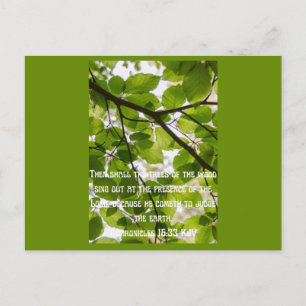 Inspirational quote for christians postcard