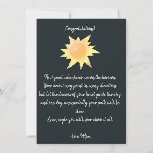 Inspirational quote graduation and more cards