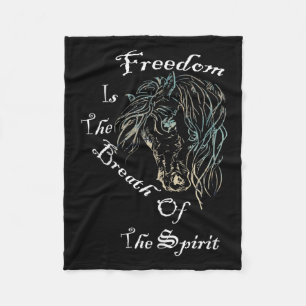 Inspirational Quote Graphic Design Women Gift Hors Fleece Blanket