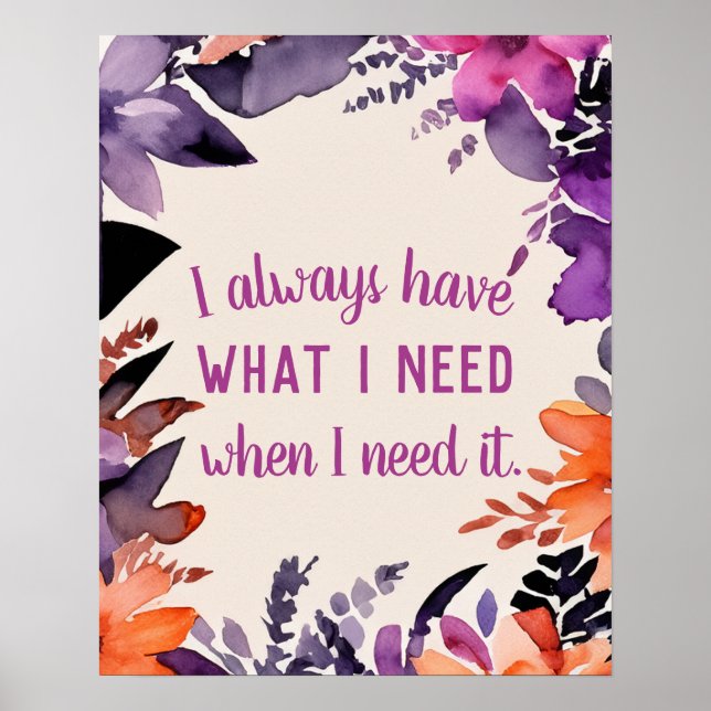 Inspirational Quote Gratitude Magical Motivational Poster (Front)