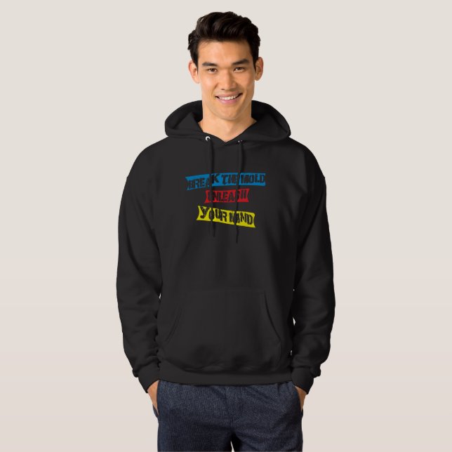 Inspirational quote  hoodie (Front Full)