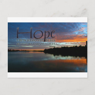 Inspirational Quote -- Hope Postcard