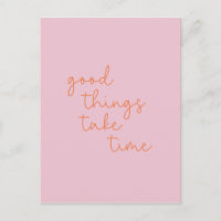 Inspirational Quote in Pink and Orange