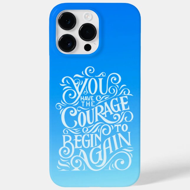 Inspirational Quote iPhone 14 Pro Max case (Back)