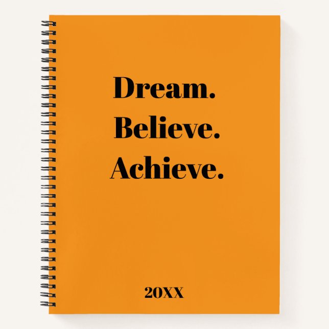 Inspirational Quote Journal & Planner Design (Front)