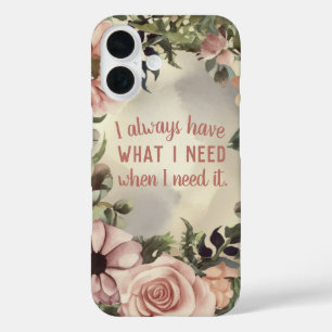 Inspirational Quote Law of Attraction Motivational iPhone 16 Case