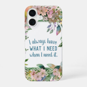 Inspirational Quote Law of Attraction Motivational iPhone 16 Case