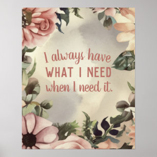 Inspirational Quote Law of Attraction Motivational Poster