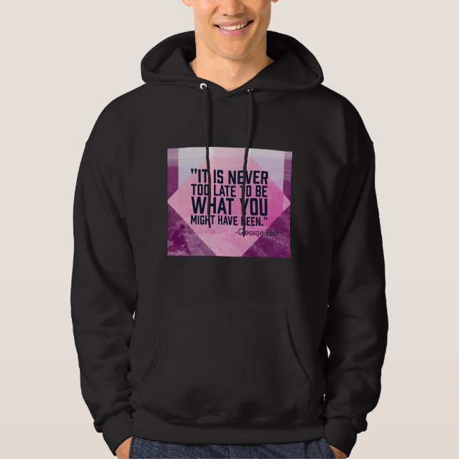  Inspirational Quote Men's Hoodie (Front)
