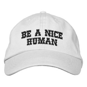 Inspirational Quote Minimalist Typography Cool Embroidered Hat
