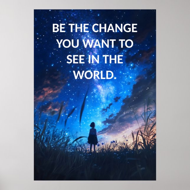 Inspirational Quote Motivation Humble Poster (Front)