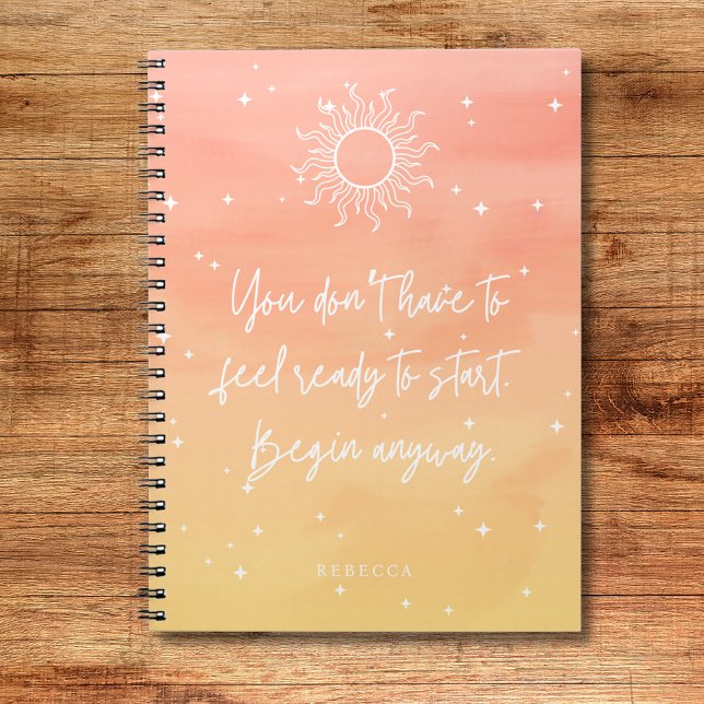Inspirational Quote Mystic Sun Writing Notebook (Inspirational Quote Mystic Sun Writing Notebook)