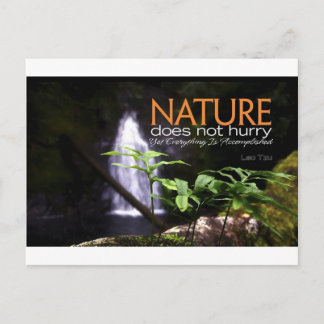 Inspirational Quote -- Nature Postcard