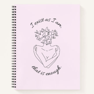 Inspirational quote notebook, motivational journal