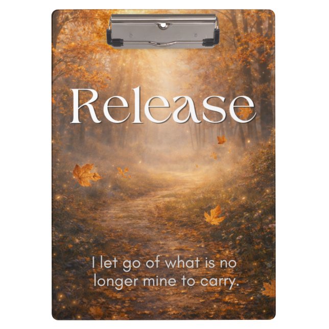 Inspirational Quote Office & Desk Accessory Clipboard (Front)