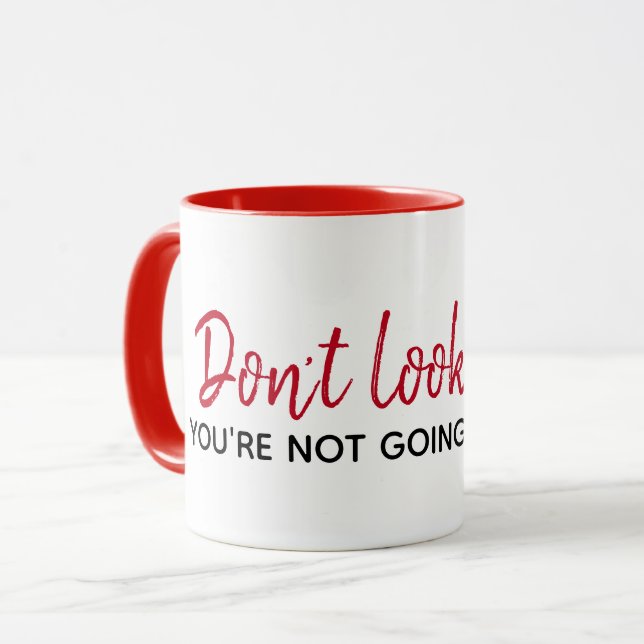 Inspirational Quote On White Mug (Front Left)