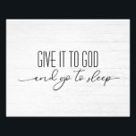 Inspirational Quote On Whitewashed Wood Photo Print<br><div class="desc">Religious inspirational quote on rustic whitewashed wood</div>