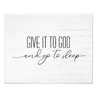 Inspirational Quote On Whitewashed Wood Photo Print