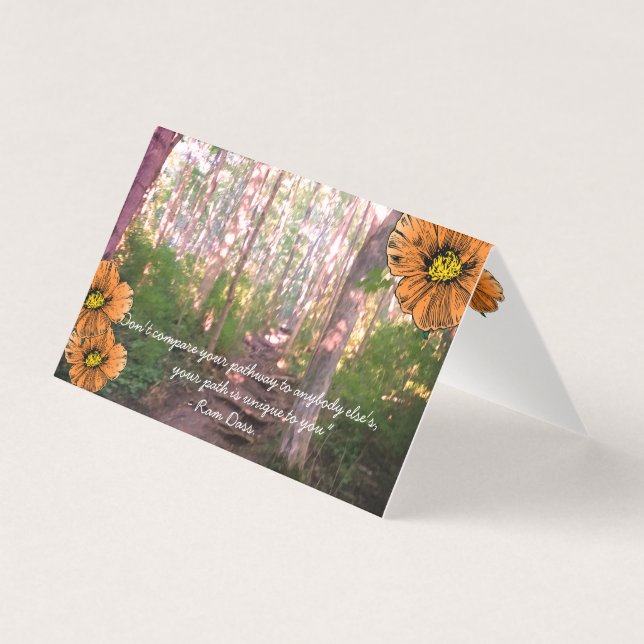 Inspirational Quote, "pathways"  (Front)