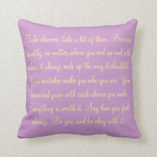Inspirational Quote Pillow