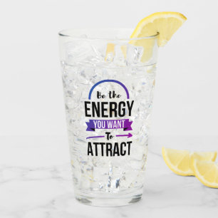 Inspirational Quote Positive Energy Karma Glass