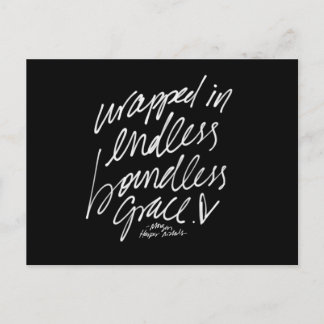 Inspirational Quote Postcard Handwritten lettering