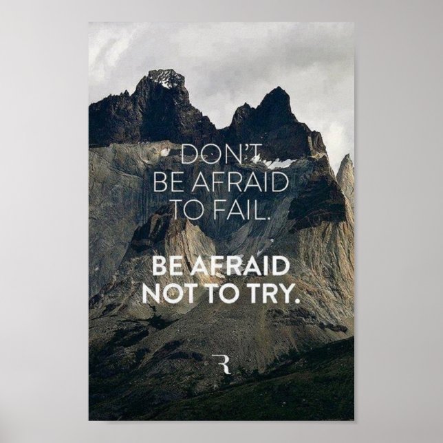 Inspirational Quote Poster (Front)