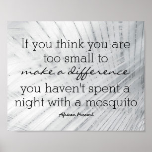 inspirational quote poster make a difference