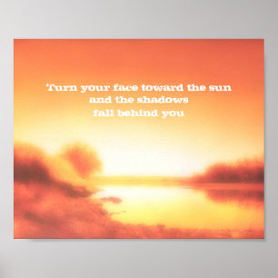 inspirational quote poster nature landscape art