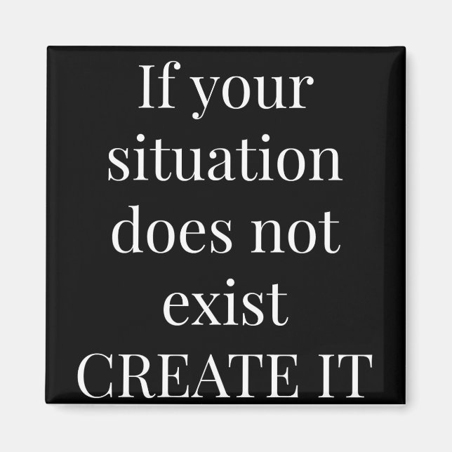 Inspirational Quote Refrigerator Magnet 2X2 Square (Front)