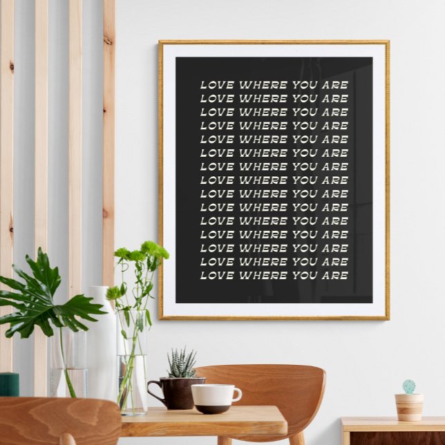 Inspirational Quote | Retro Black White Typography Poster (Creator Uploaded)