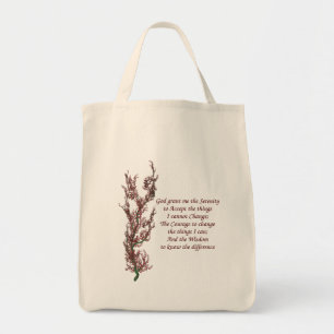 Inspirational Quote Serenity Prayer Tote Bag