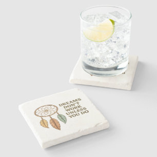 Inspirational Quote Stone Coaster Printable Design