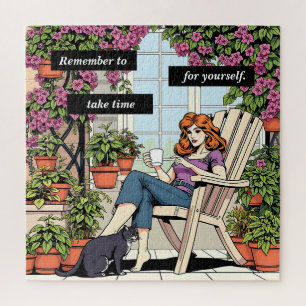 Inspirational Quote   Take Time for Yourself Jigsaw Puzzle